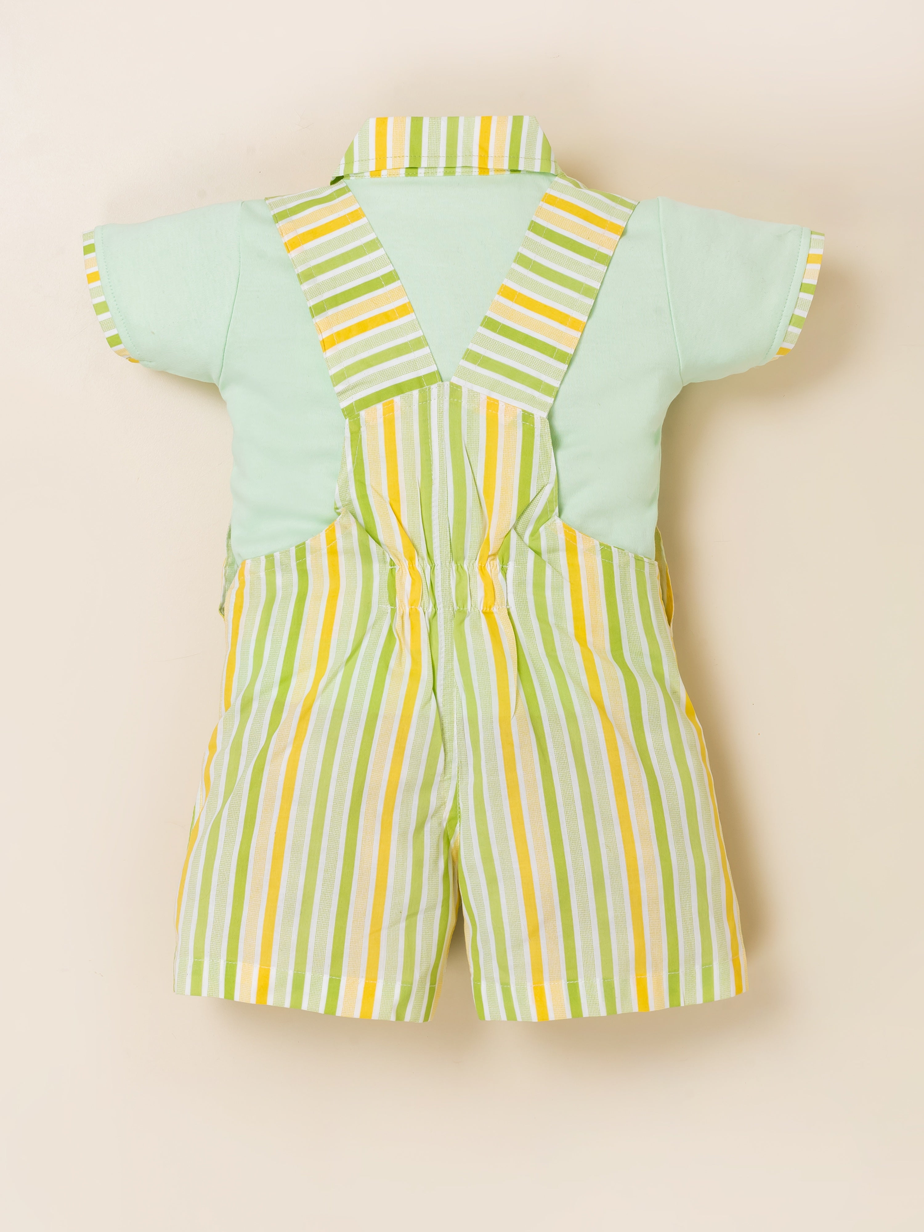Toddler Boys' Citrus Stripe Overall & Polo Set