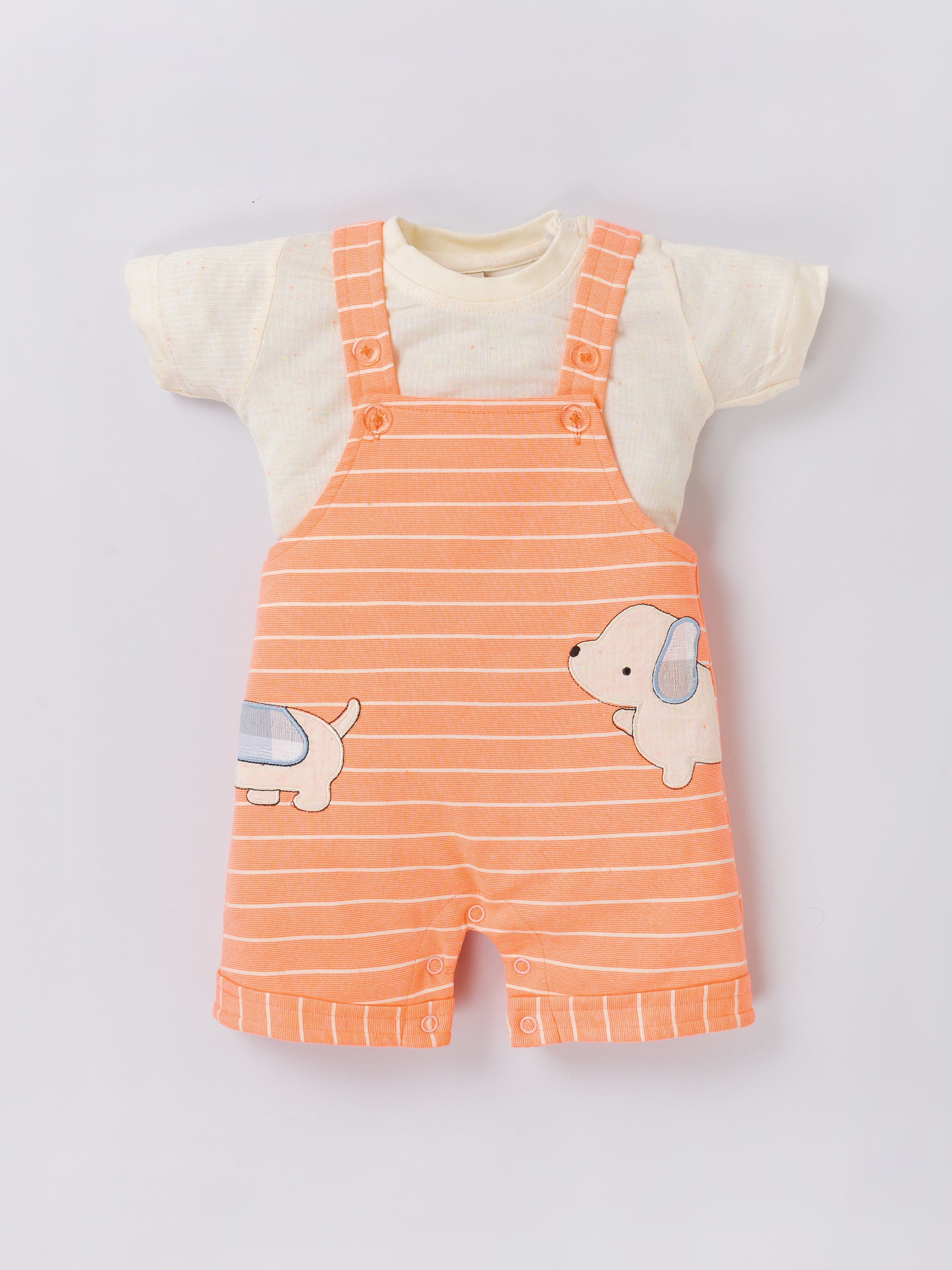 Printed half Sleeves Dungree For Baby Boys