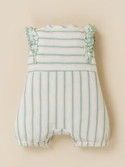 Baby Girls Striped Bunny Jumpsuit Dress