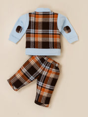 Baby Boy Plaid Vest & Trouser Set