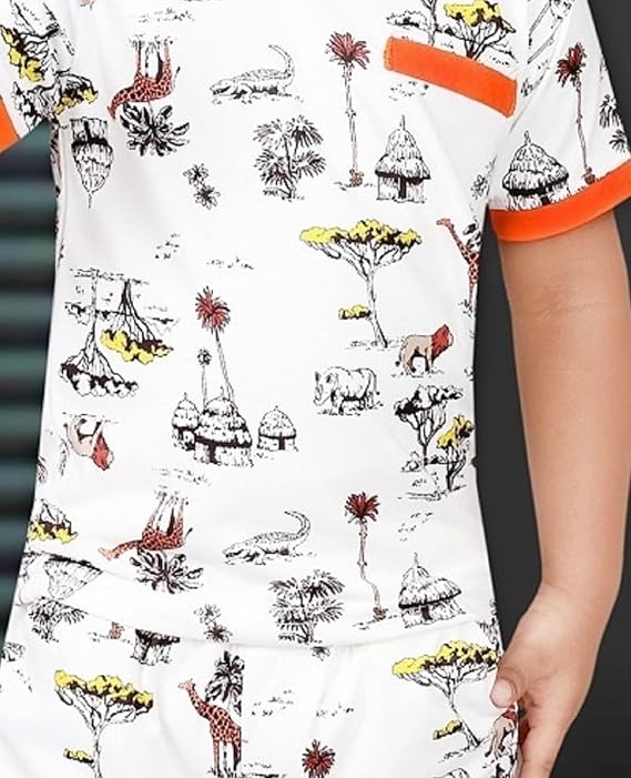 CHOO CHOO Boys Cotton T-shirt and shorts