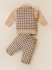 Baby Boy Plaid Vest & Trouser Set