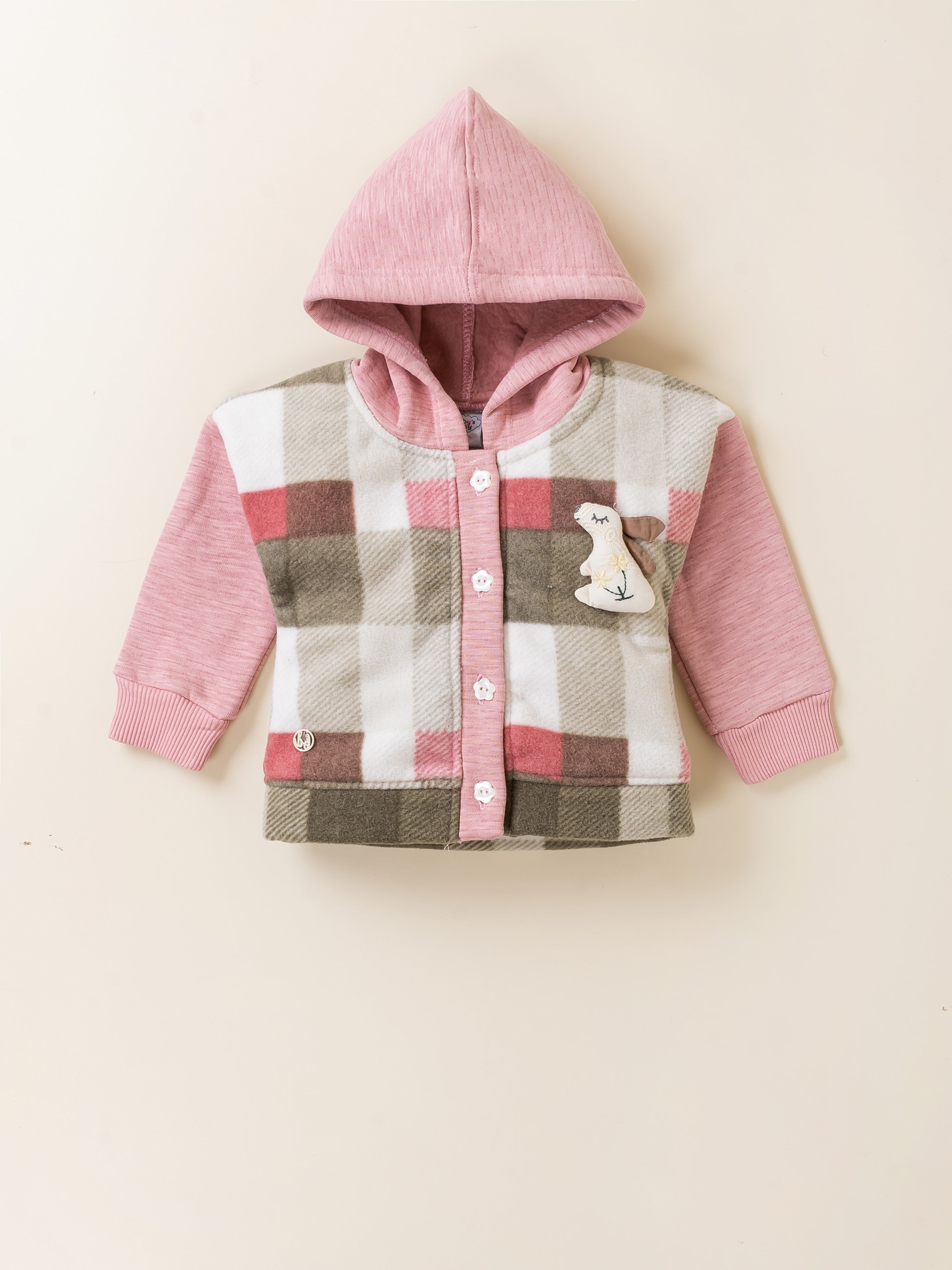 Girl Hooded Winter Jacket & Jogger Pant Set