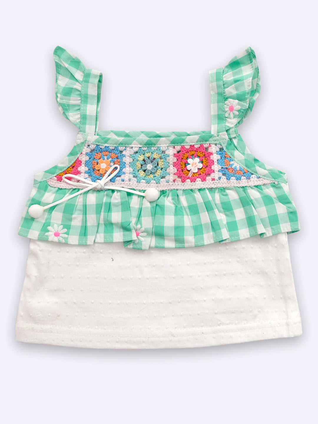 Pure Cotton Top with Printed Shorts
