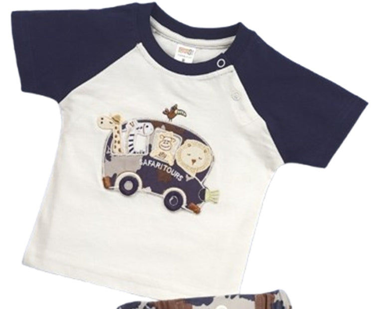 Pompidou Baby Boys Casual Shirt with Shorts