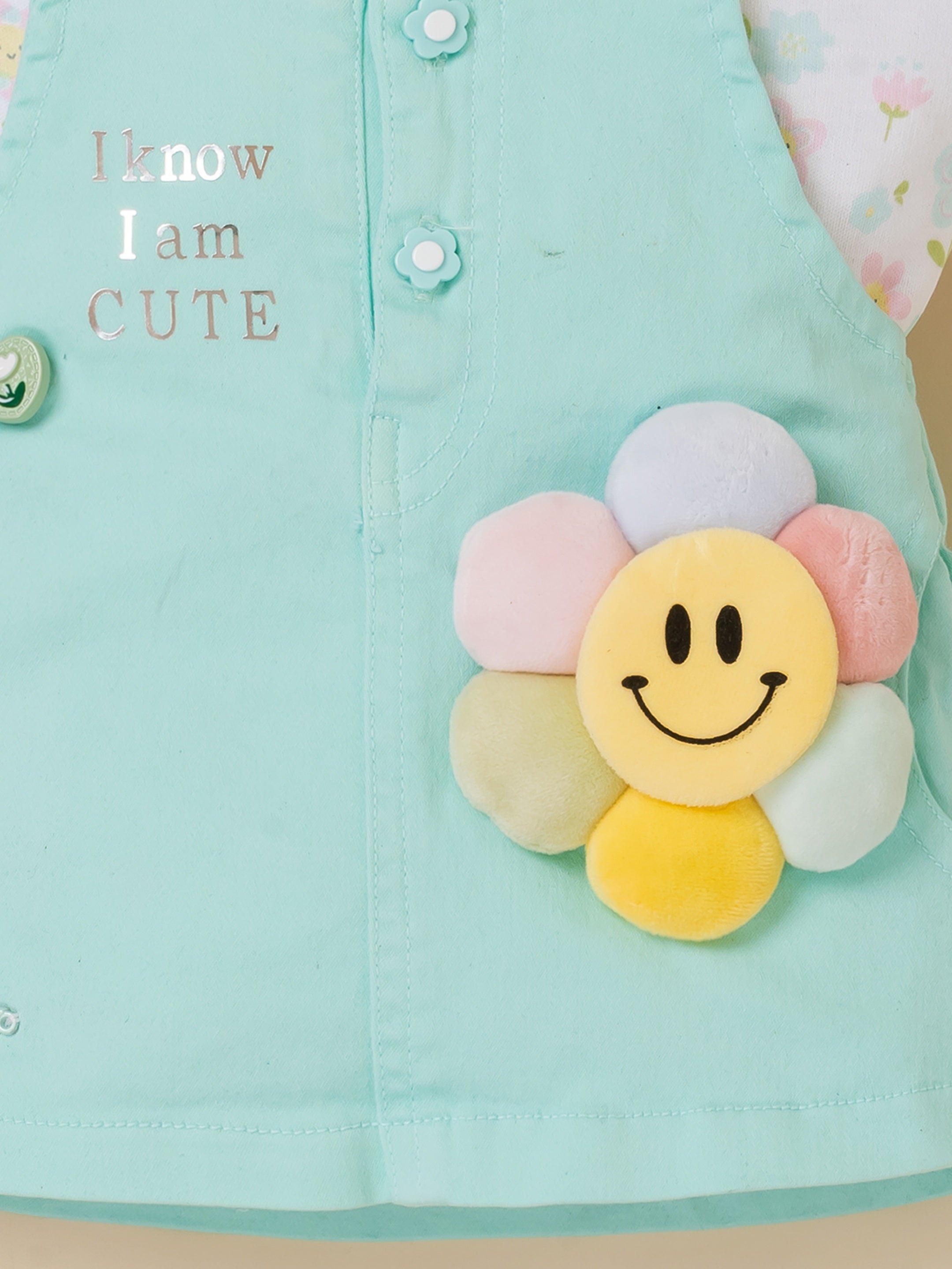 Baby Girl Dungaree Set
