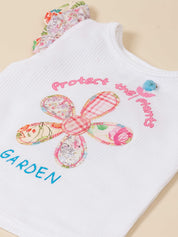 Toddler Printed Top & Shorts Casual Outfit