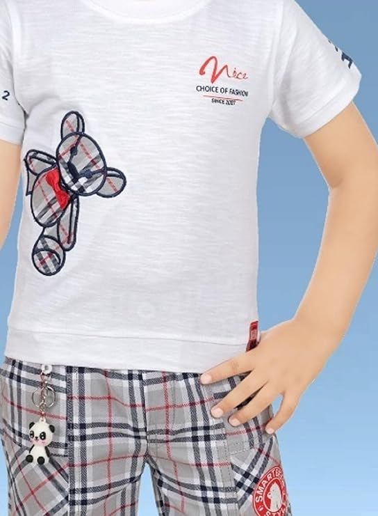CHOO  CHOO Boys Cotton T-shirt and shorts
