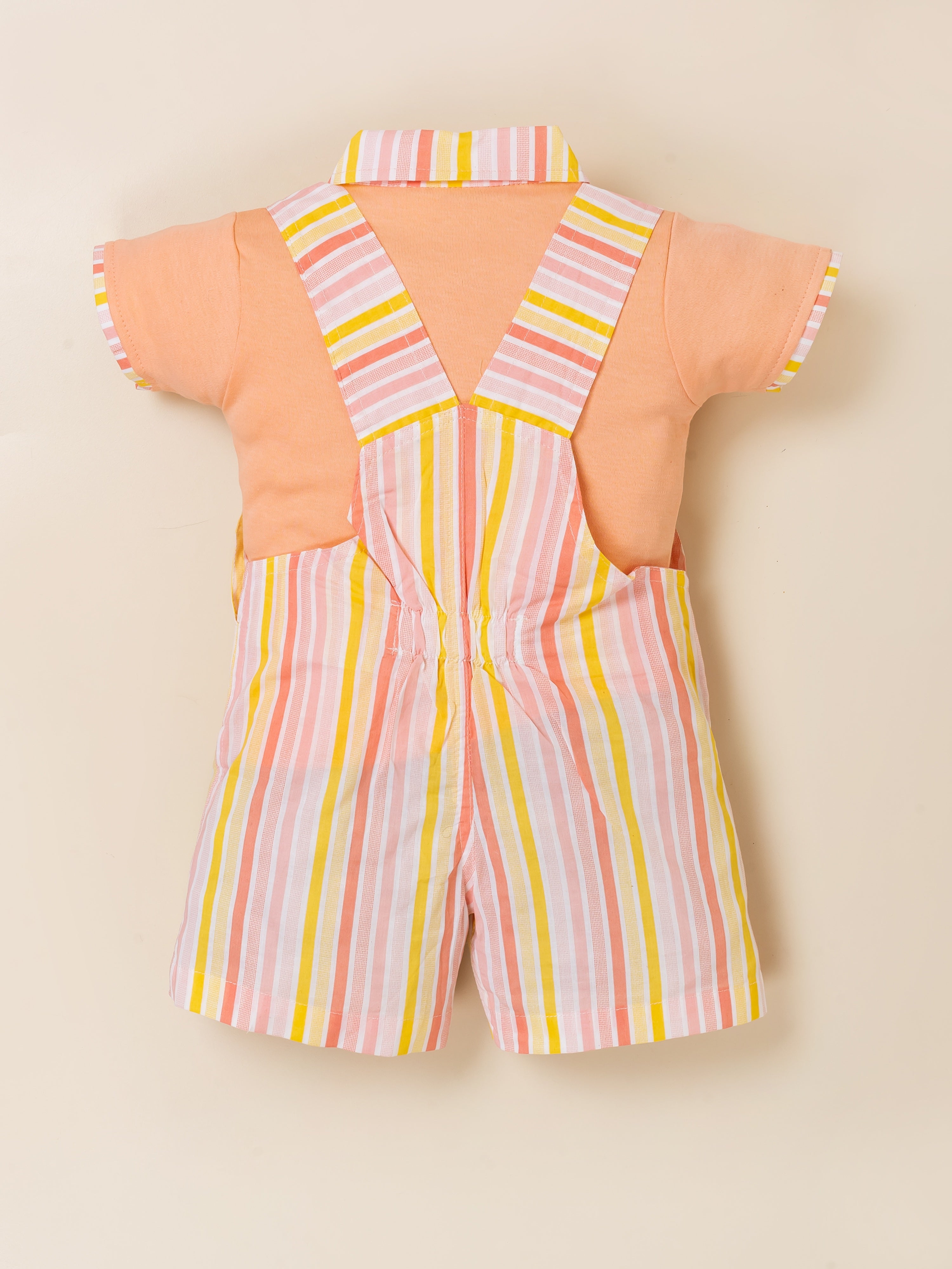 Toddler Boys' Citrus Stripe Overall & Polo Set