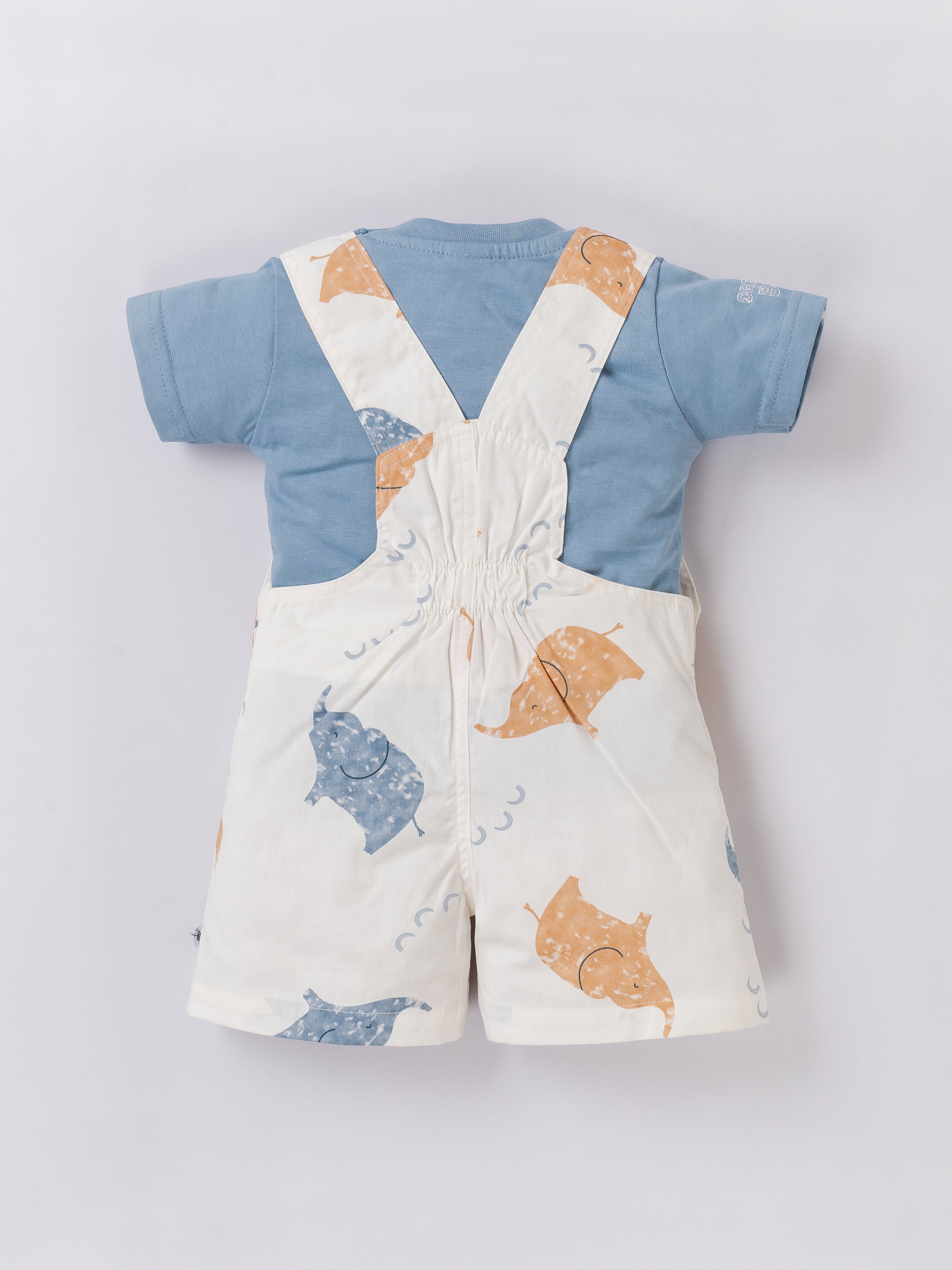 Printed  Dungree For Baby Boys