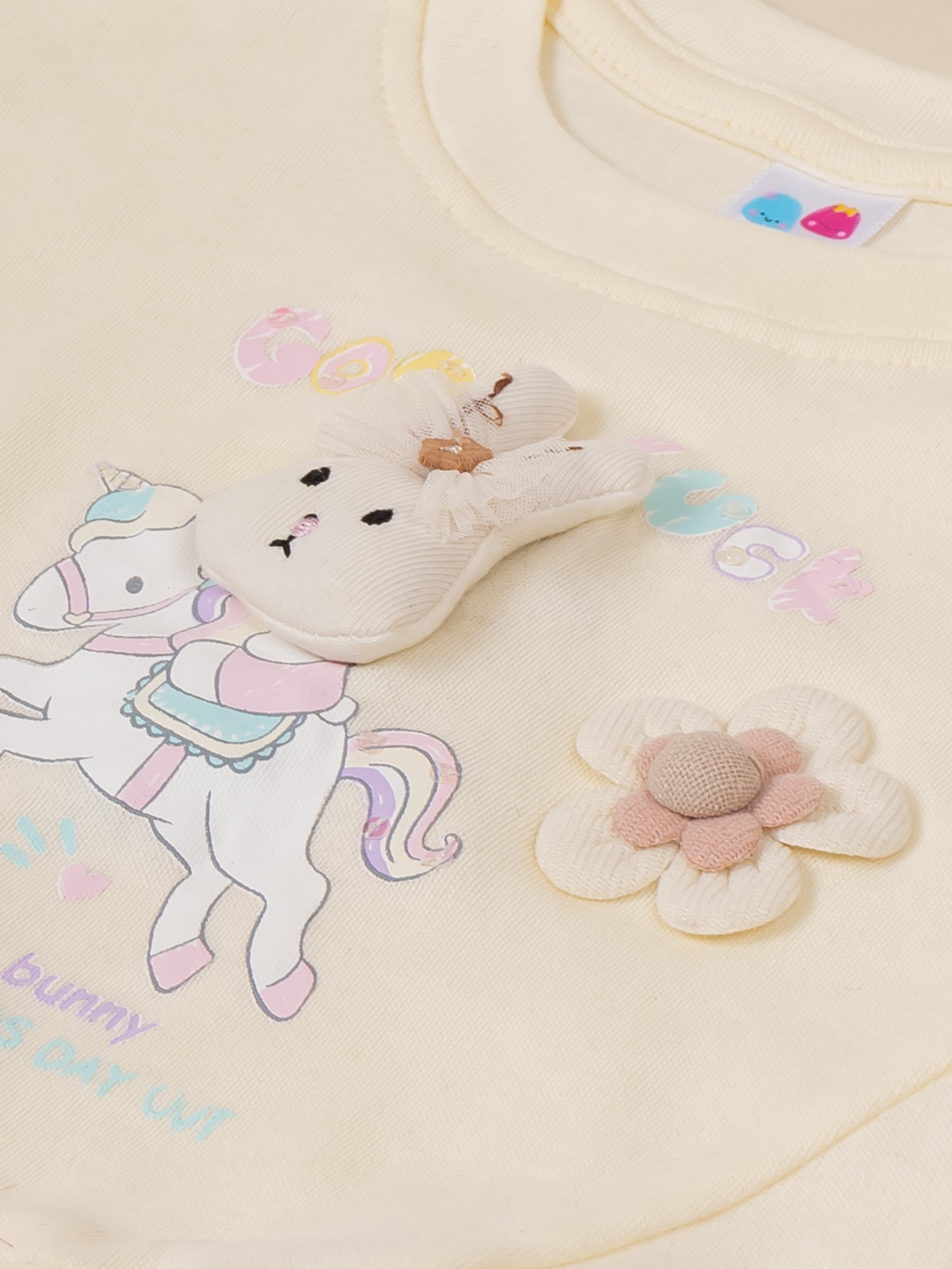 Baby Girl Cotton Top & Shorts Set