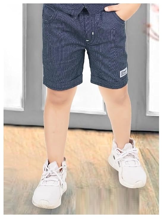 CHOO CHOO Jacket & Shorts Pant with Shirt+Tie for Boys