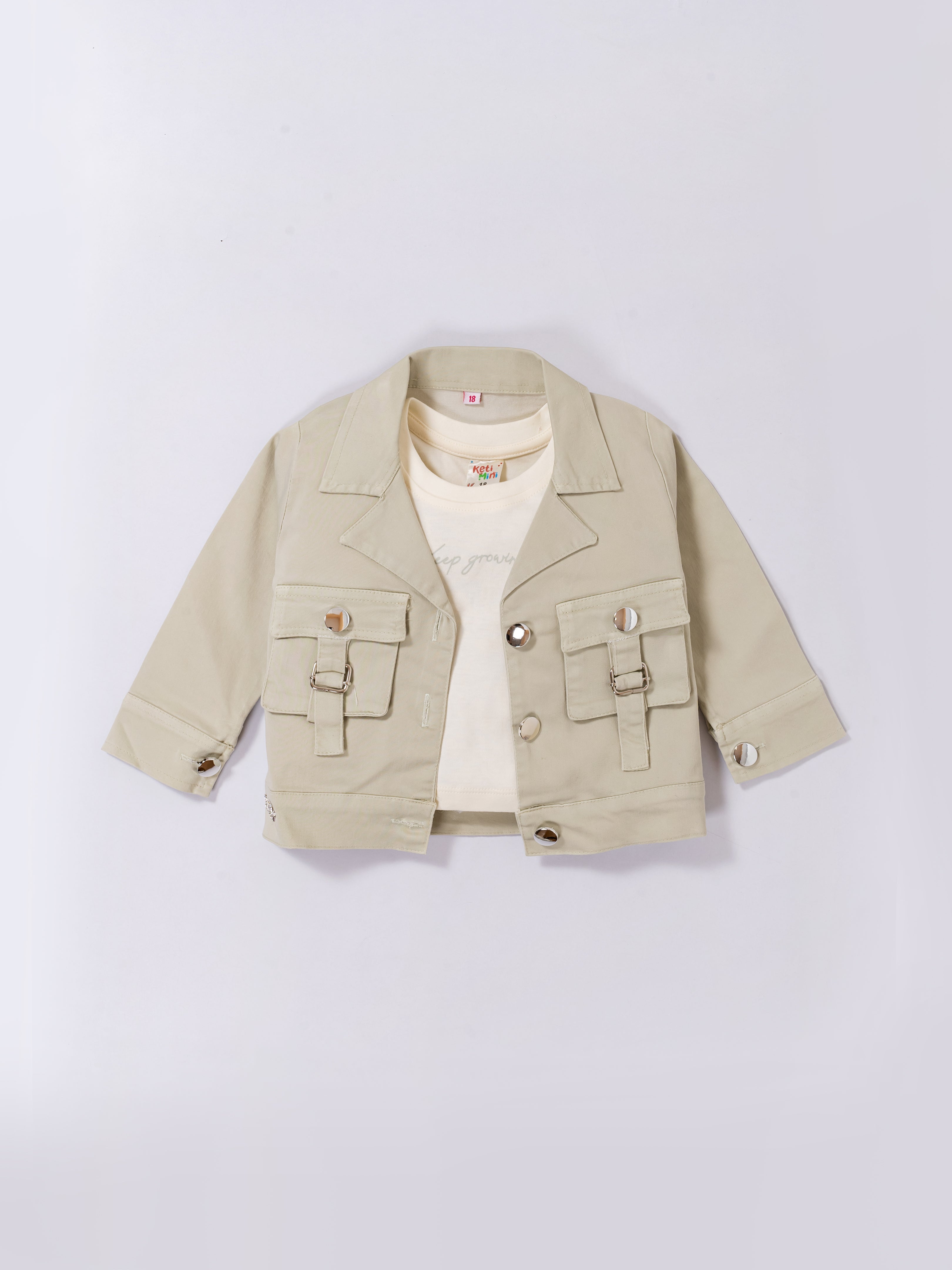 Cargo Jacket & Pant Set for Kids
