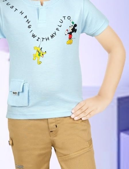 CHOO  CHOO Boys Cotton T-shirt and shorts
