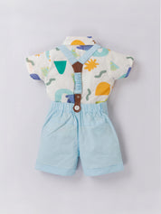 Baby Boy Suspender Outfit Set