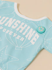 Baby Girls Graphic Printed Top and Matching Pants Set