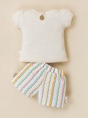 Baby Girls 2-Piece Ocean Shorts Set