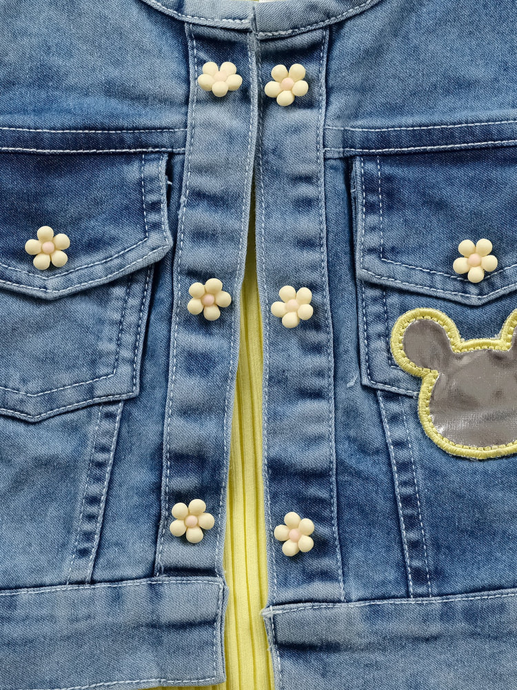 KETI MINI T-Shirt Tops and Denim Bottoms with Jacket Combo Pack