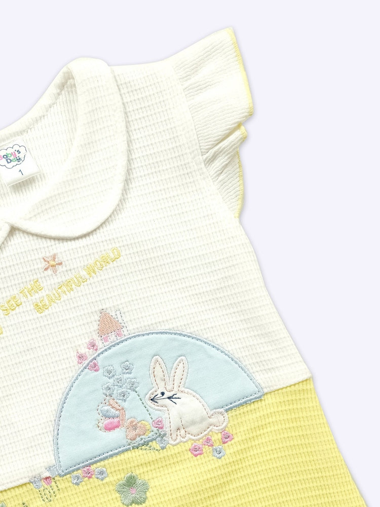 Baby's Day Infant Girls Embroidery Cotton Rompers