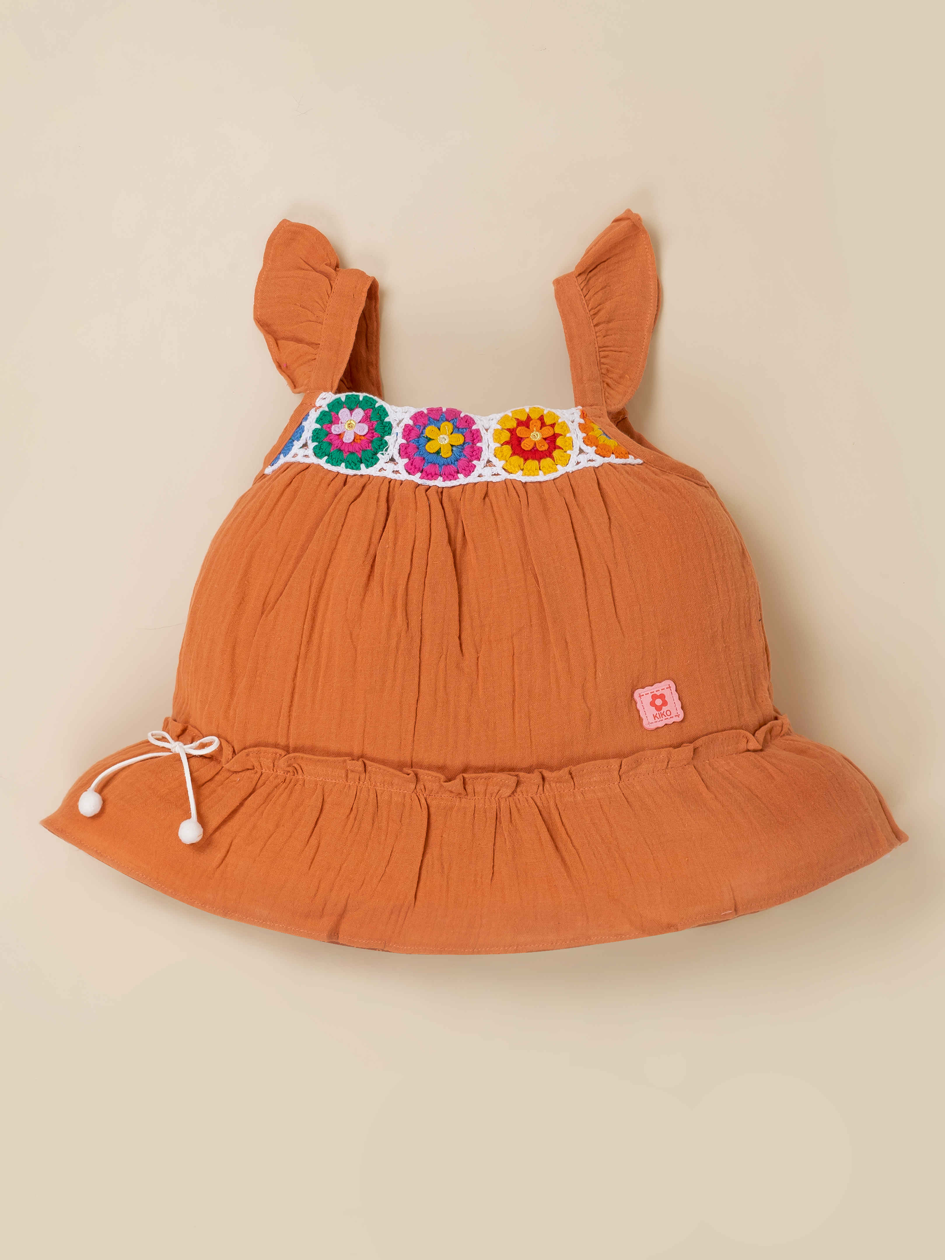Baby Girls Cotton Top and Striped Shorts Set