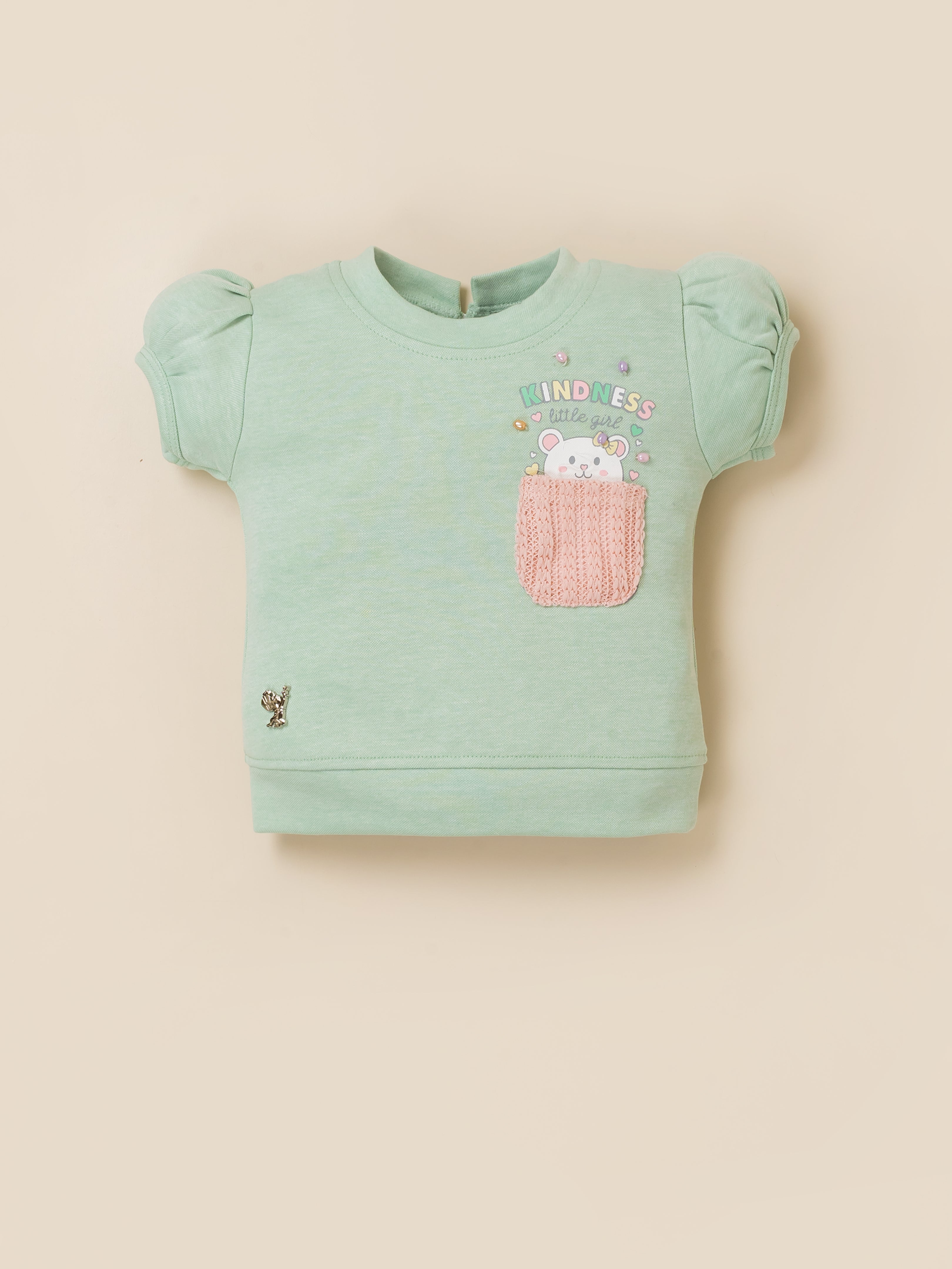Baby Girls Printed T-Shirt & Shorts Clothing Set