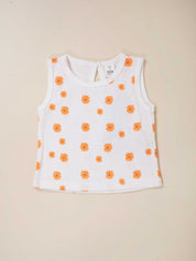 Toddler Girl Top and Skirt Embroidered Check Set