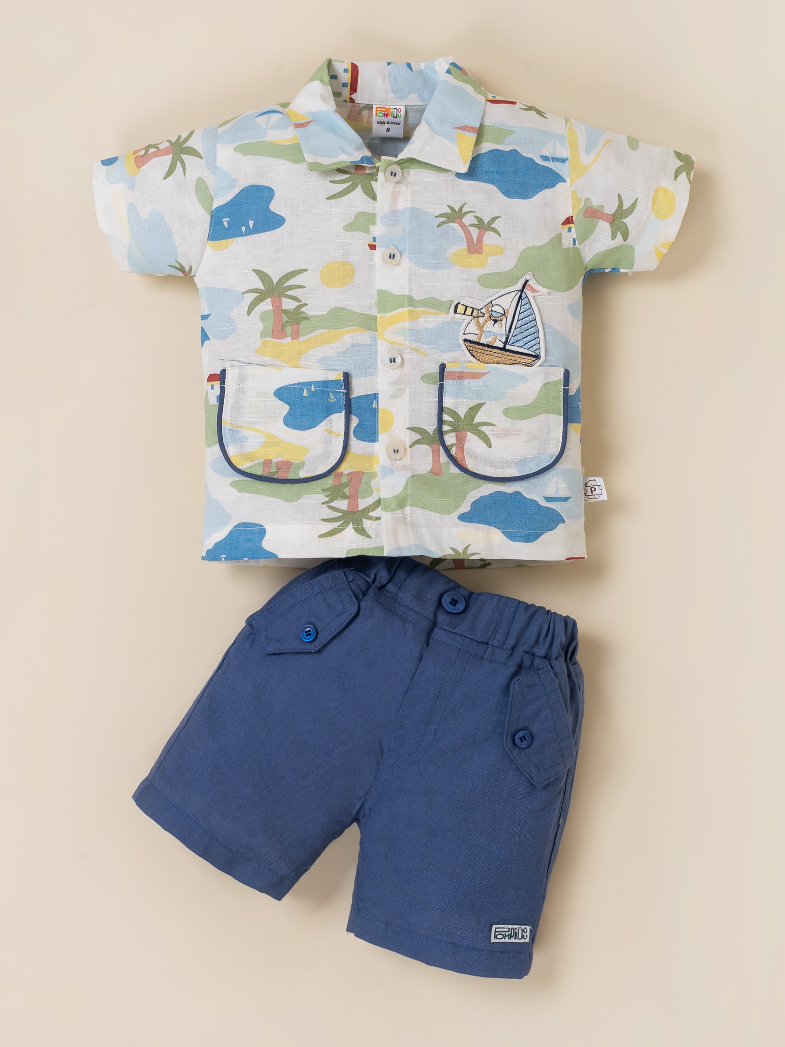 Baby Boy Nautical Explorer Short & Shirt Set