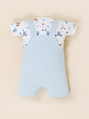 Dungaree For Baby Boys Casual Printed
