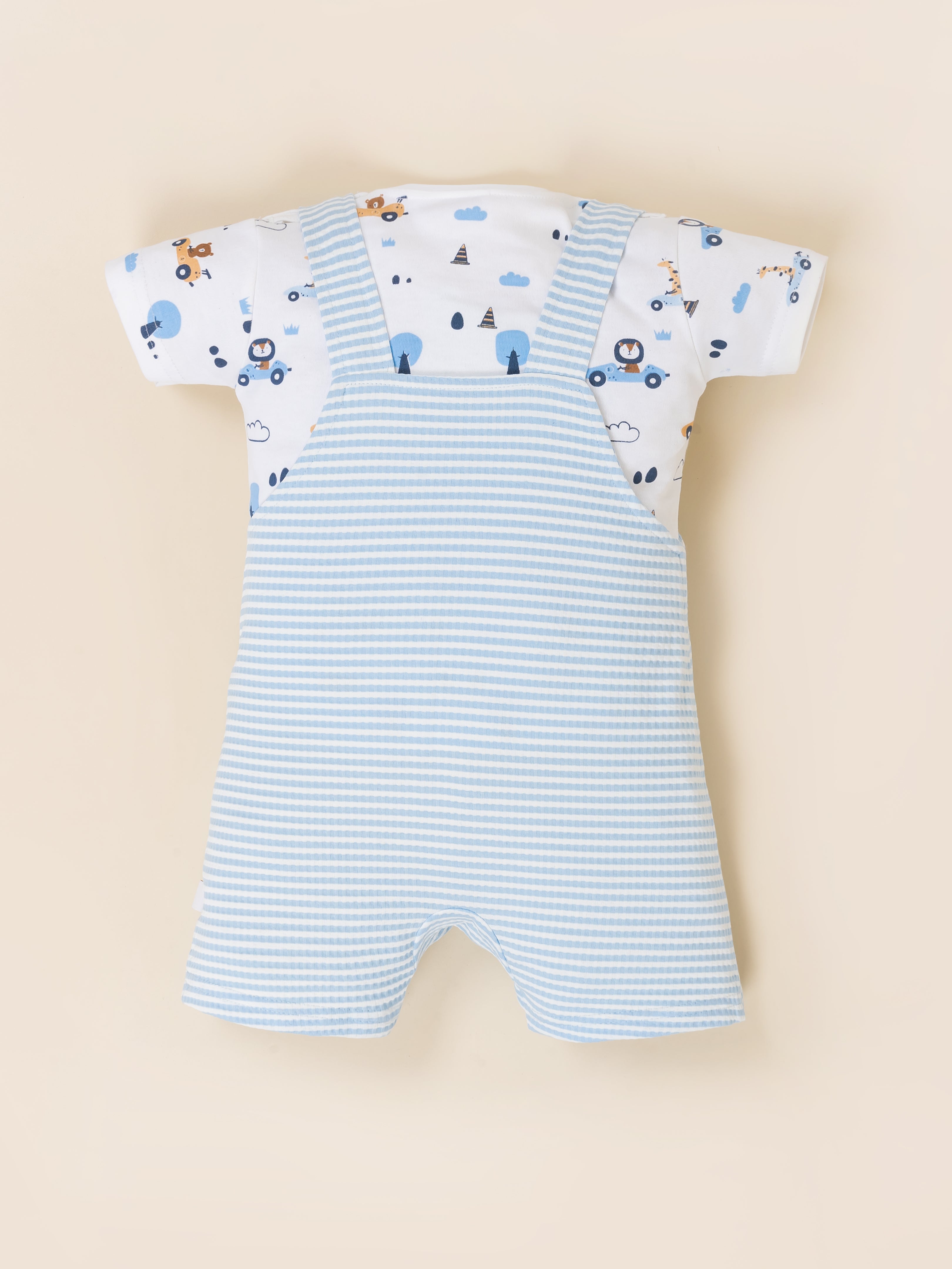 Dungaree For Baby Boys Casual Printed
