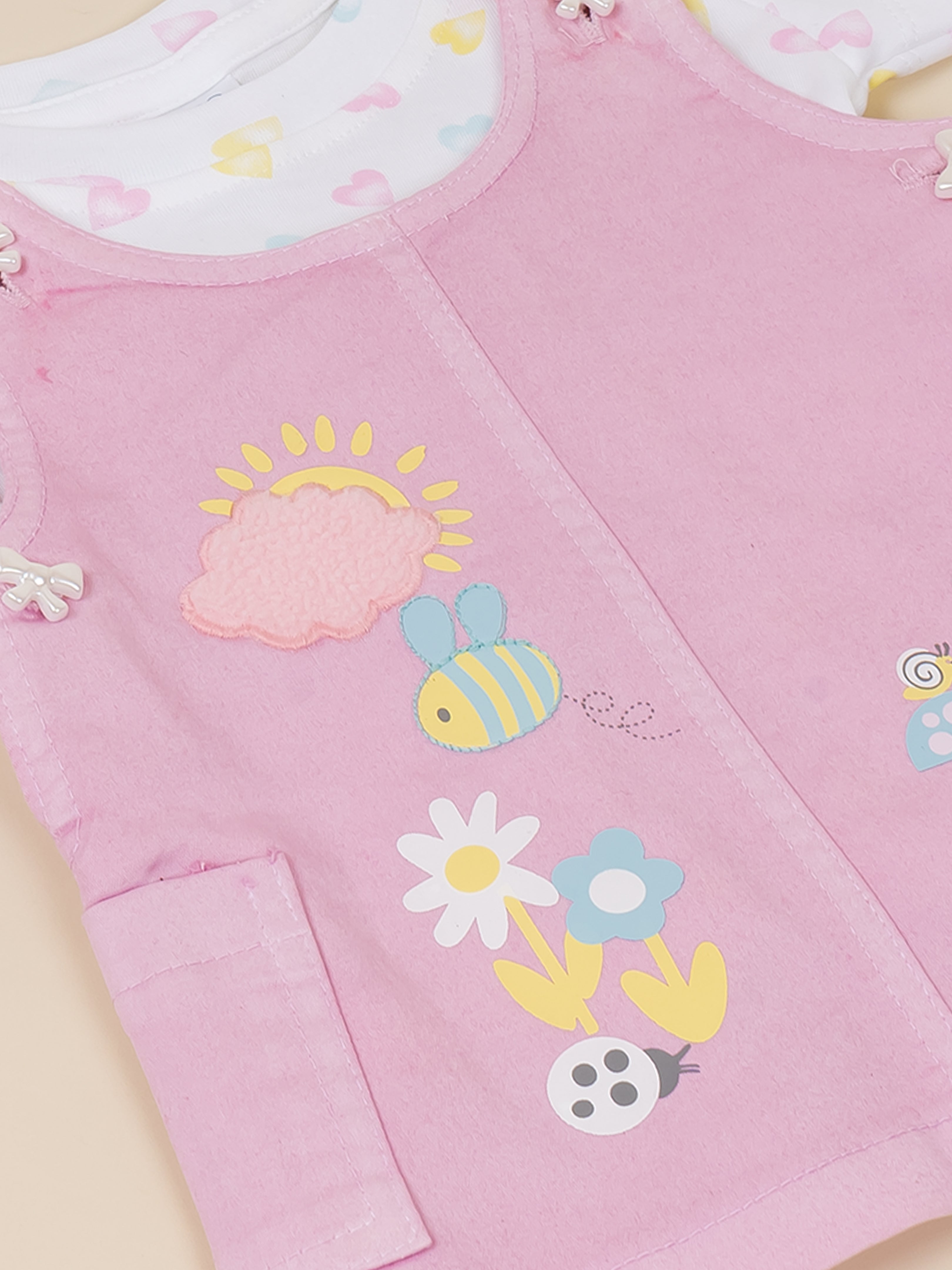 Baby Girls Cute Dungaree Dress