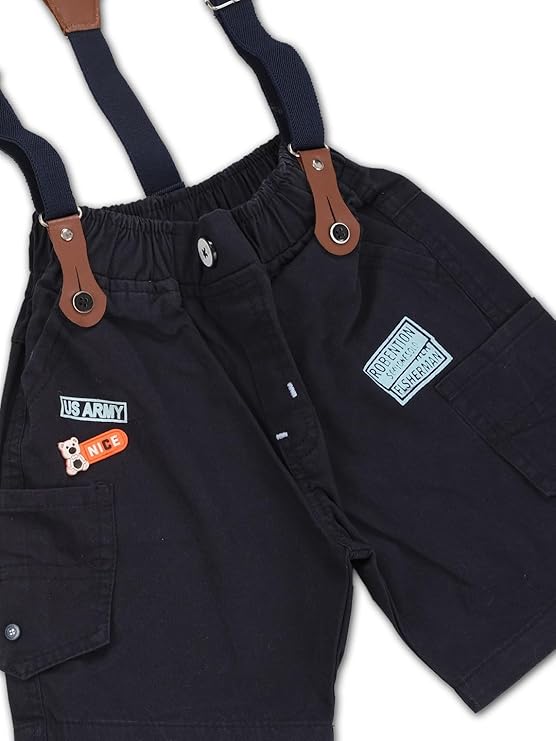 Junior Boss Kids Boys Cotton Round Neck Clothing Set
