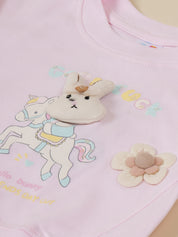 Baby Girl Cotton Top & Shorts Set