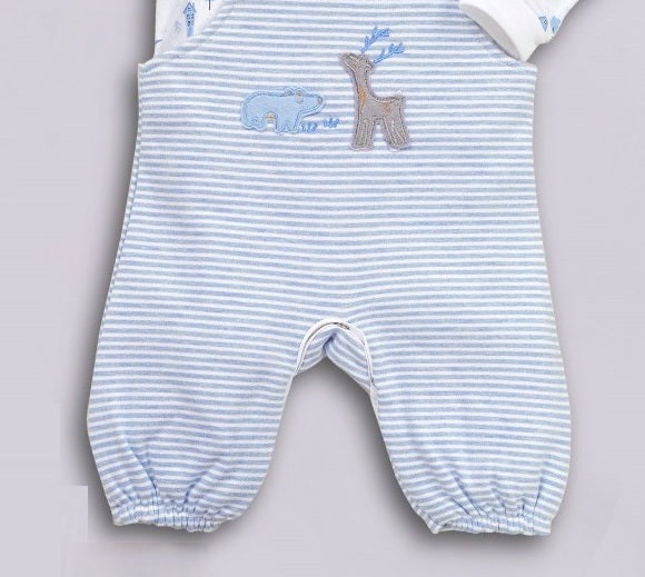 Full Sleeves Dungree Set For Baby Boys