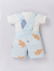 Printed  Dungree For Baby Boys