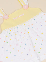 Baby Girls Cute Printed Sleeveless Cotton Dress