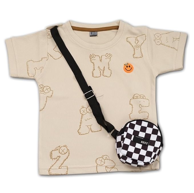 Junior Boss Kids Boys Printed Cotton Clothing Set