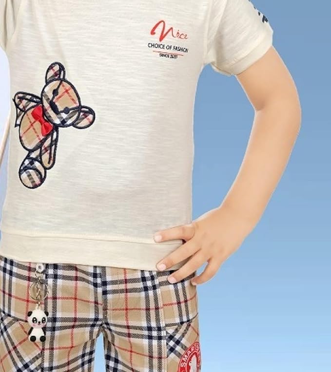 CHOO  CHOO Boys Cotton T-shirt and shorts