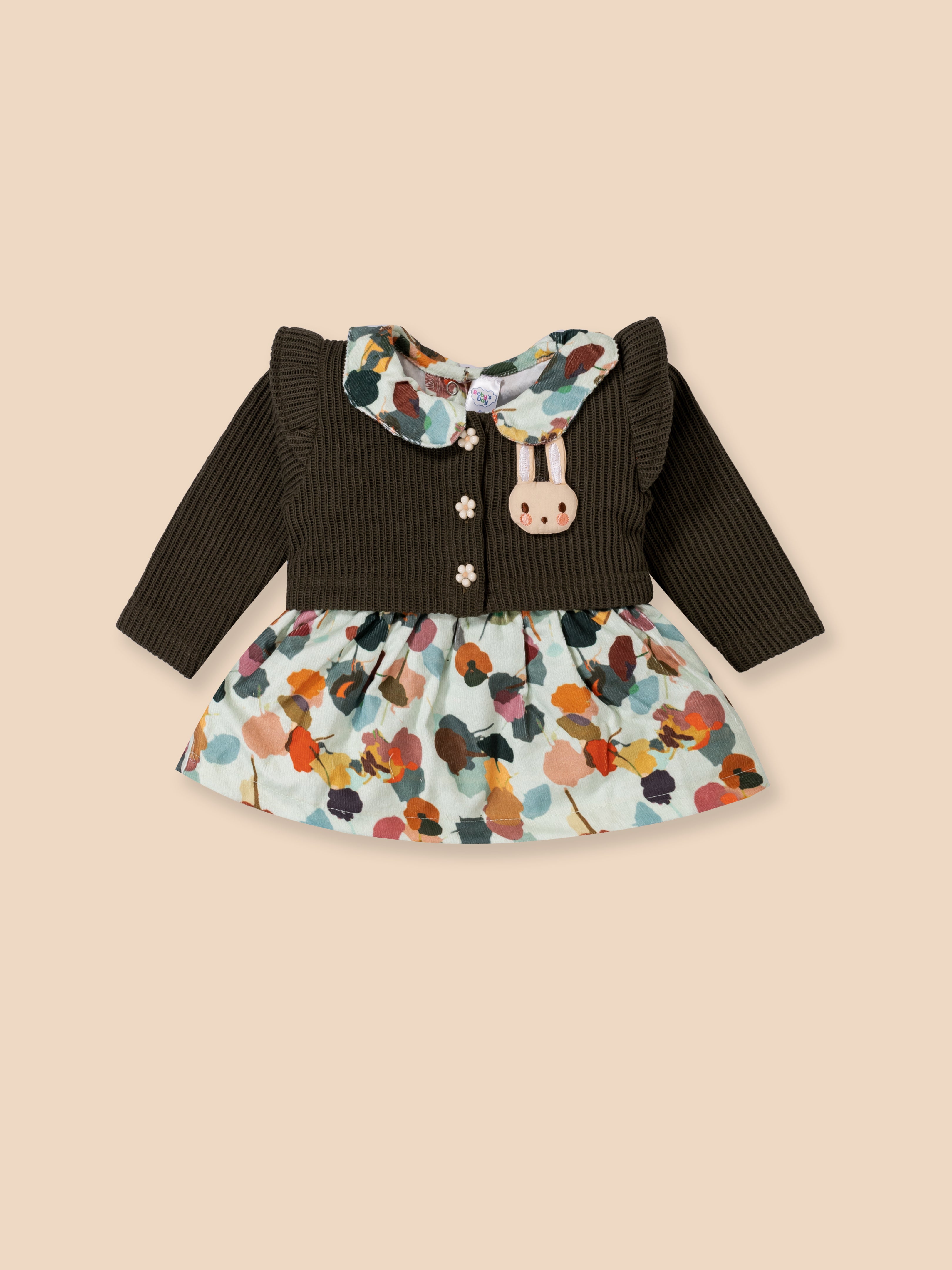Full Sleeve Sweater Outfit Set 3-Piece