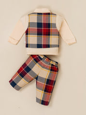 Baby Boy Plaid Vest & Trouser Set