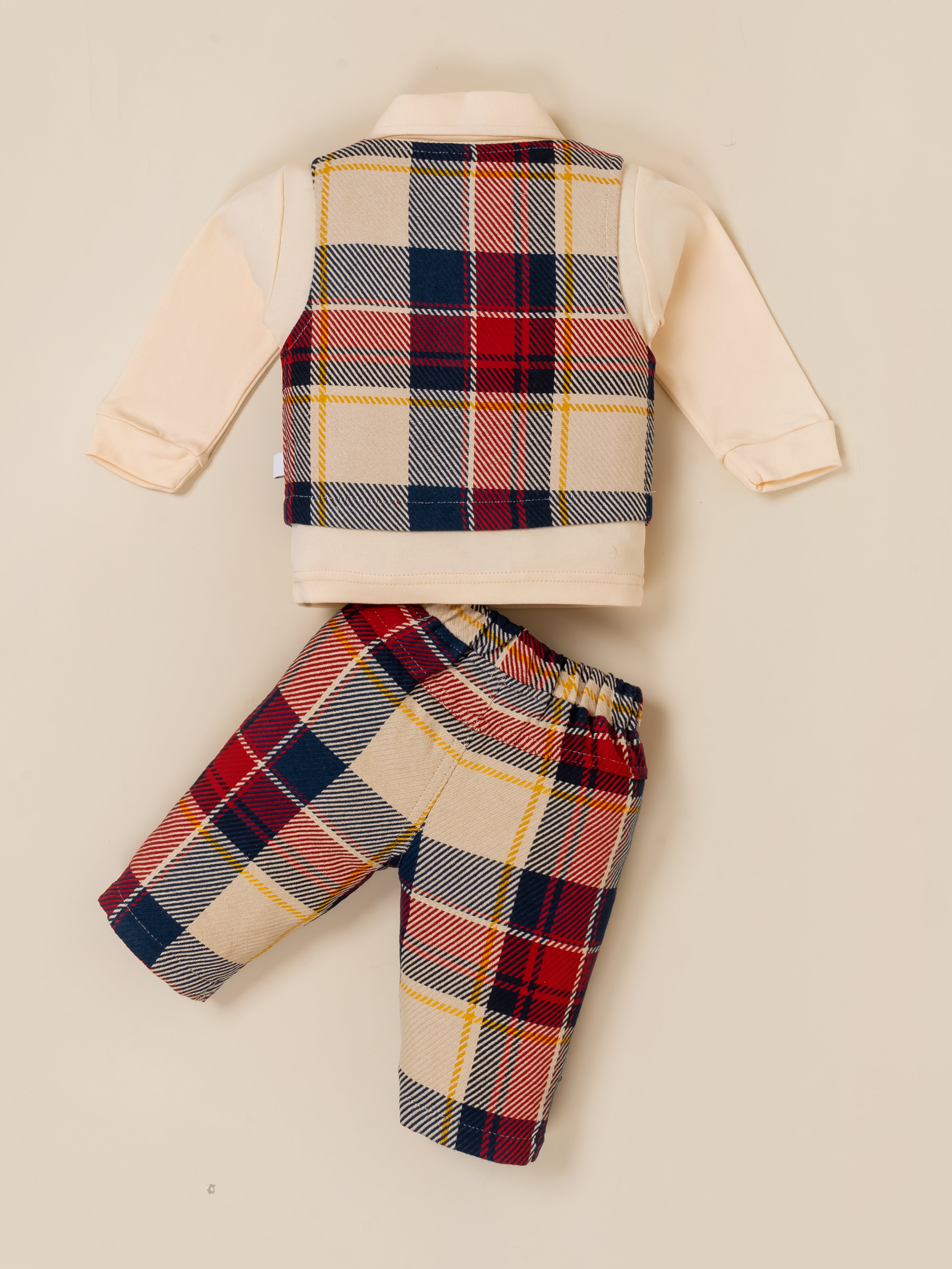 Baby Boy Plaid Vest & Trouser Set