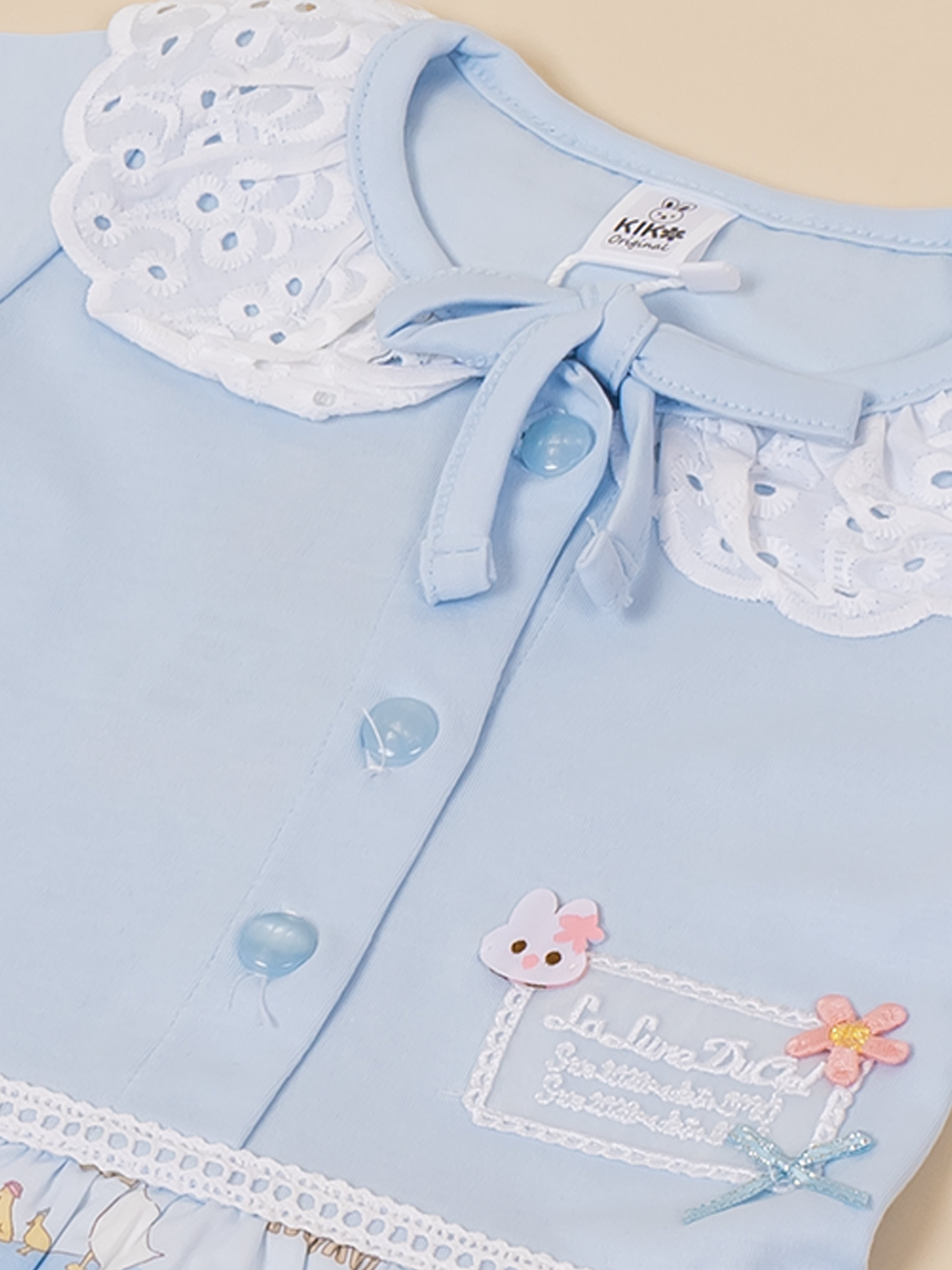 Baby Girls Full Sleeve Frock Top & Bottom Set