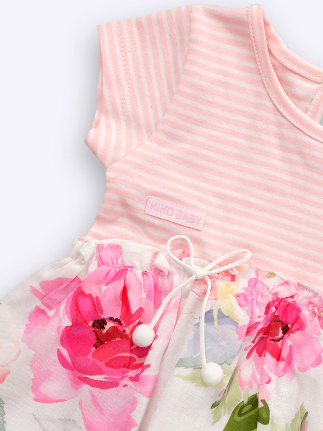 KIKO Baby Girls Floral Printed Pure Cotton Dresses