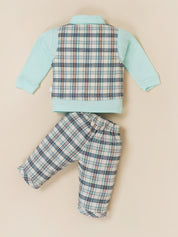 Baby Boy Plaid Vest & Trouser Set