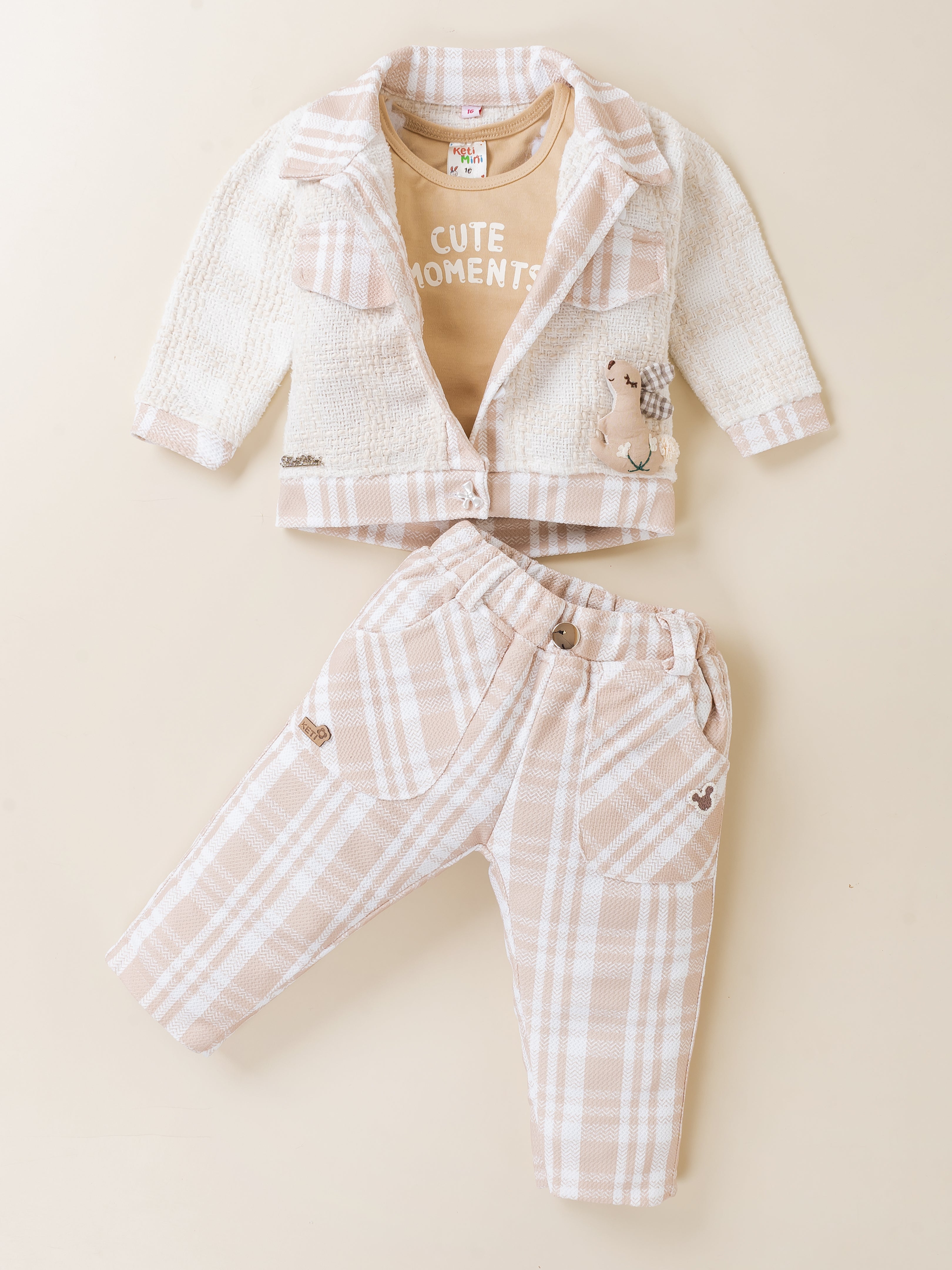 Jacket & Pant Set with Inner Top