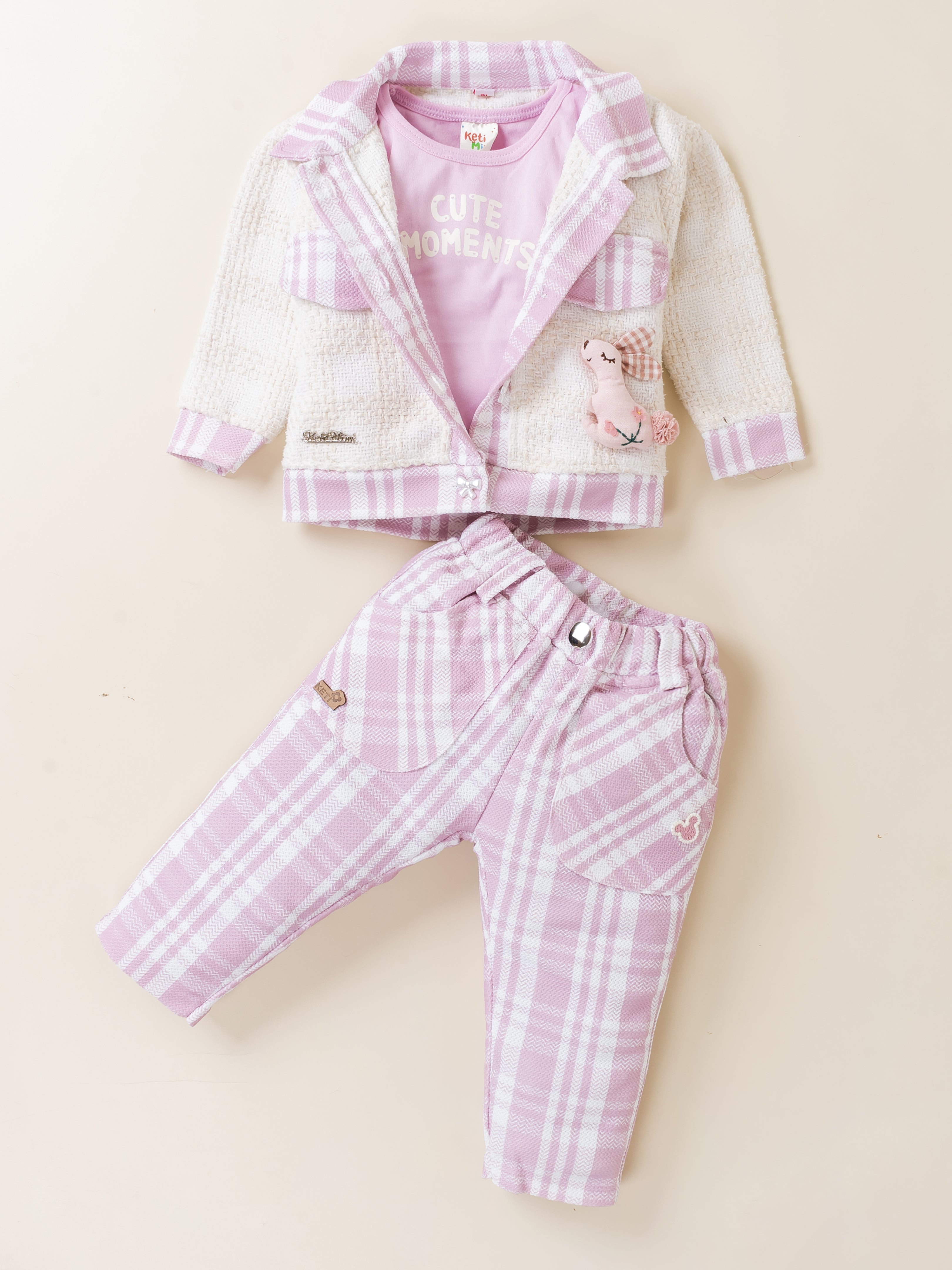 Jacket & Pant Set with Inner Top