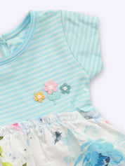KIKO Baby Girls Floral Printed Pure Cotton Dresses