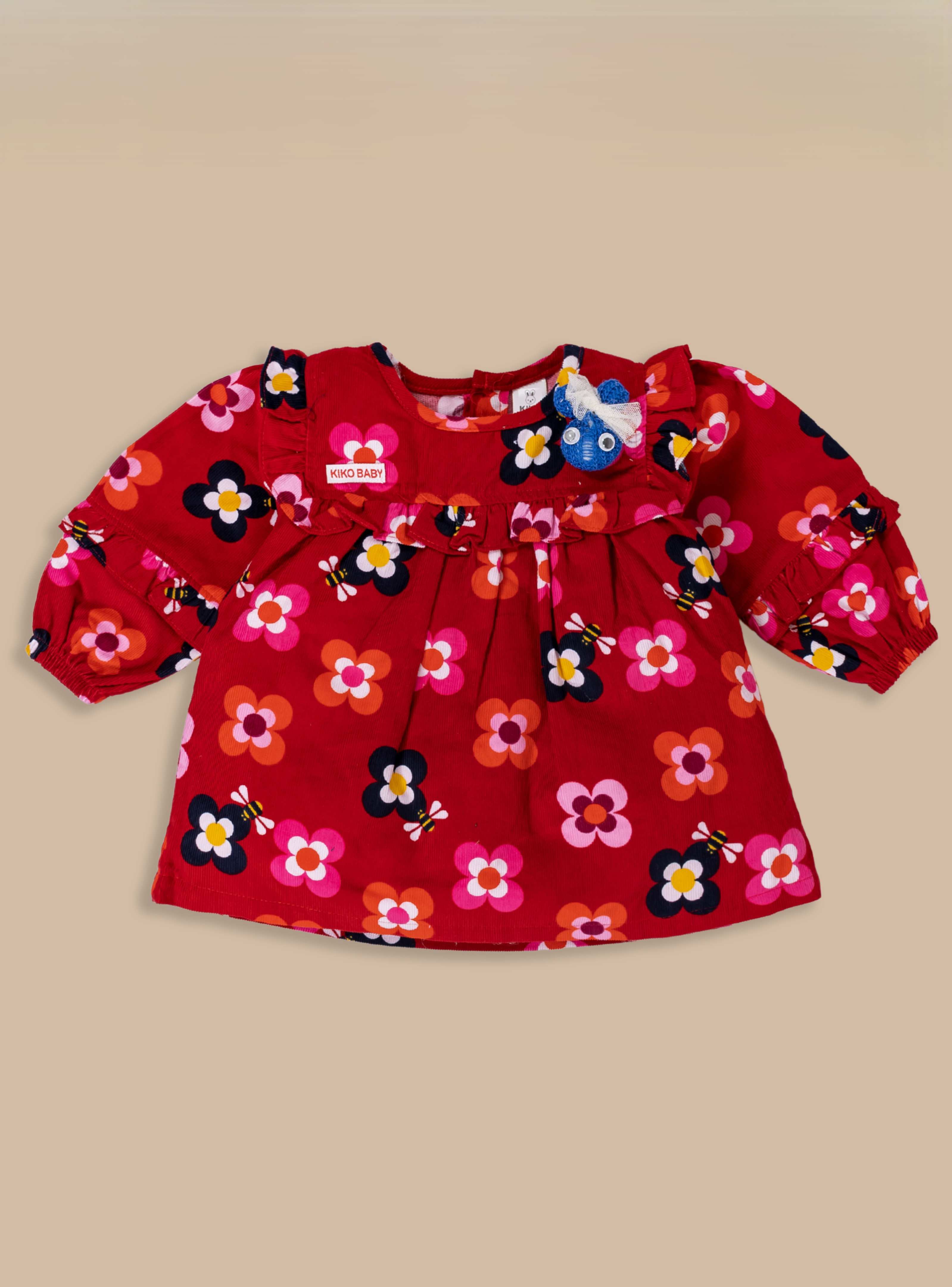 Baby Girls Casual Floral Printed Full Top & Pant
