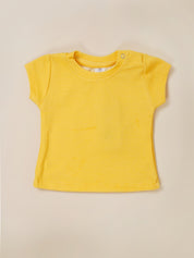 Baby Girl Top & Denim Dungaree Dress Set