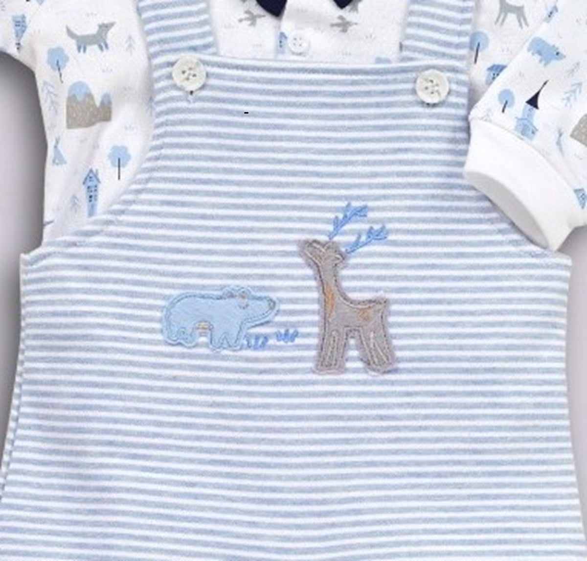 Full Sleeves Dungree Set For Baby Boys
