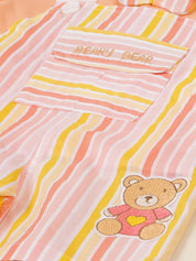 Toddler Boys' Citrus Stripe Overall & Polo Set